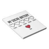 ソーシャル電池2 ノートパッド (アングル)