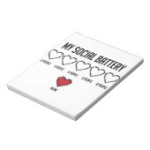 ソーシャル電池2 ノートパッド (回転)