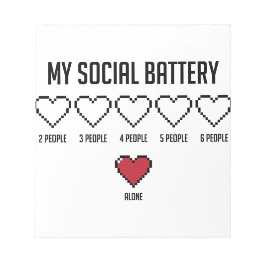 ソーシャル電池2 ノートパッド (正面)