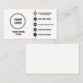 ソーシャル·カスタムメディモダンアのロゴアイコン  名刺 (正面/裏面)