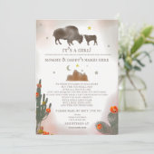 ソーシャル·ディスタンス·ガール·ベビー·シャワーバイ·メール·バッファロー 招待状 (スタンド正面)