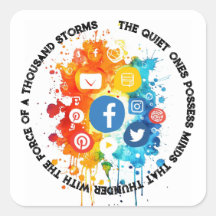 ソーシャル・ネットワーク・アイコンI引用文の沈黙と心