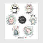 ソーシャル・バッテリー・レベルシート | 内向型ユーモア シール (シート)