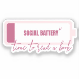 ソーシャル・バッテリー – 本読の読み方 シール