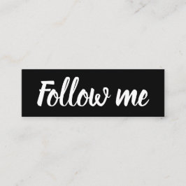 ソーシャル·メディアのミニマモダンリスト、白黒 スキニー名刺