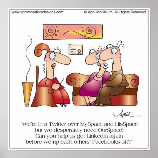 ソーシャル・メディア、SOCIAL MEプリント（4月McCallumより） ポスター (正面)