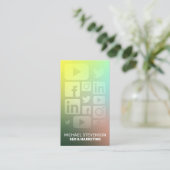 ソーシャル·メディ刺激を受けたア·パターン 名刺 (スタンド正面)