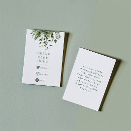 ソーシャル・リンク、葉カードを挿入する感謝してい、緑の エンクロージャーカード