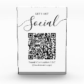 ソーシャルQRコード企業名を取得しよう フォトブロック (正面)