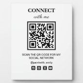 ソーシャルWifiネットワークのQRコードをスキャンする フォトプラーク (正面)