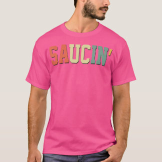 ソーシン。アーバンラップのヒップホップシャツレトロカラー70S Tシャツ