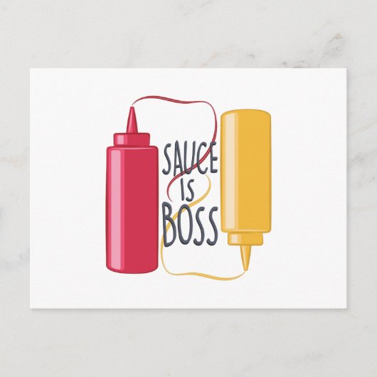 ソースはボス ポストカード (正面)