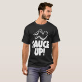 ソースアップウィングス 鶏 Tシャツ (正面フル)