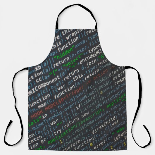 ソースコードのスクリーンショット エプロン (正面)
