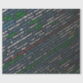 ソースコードのスクリーンショット ラッピングペーパー (フラット)