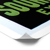 ソースフォンフォートシャンパーニュヴィンテージドリンクアドアート ポスター (角)