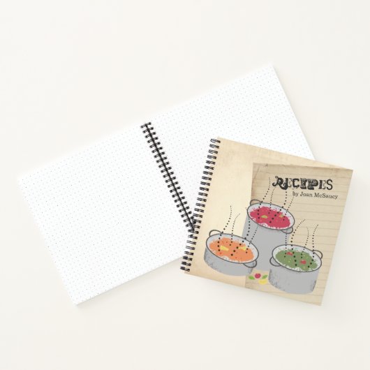 ソースポット個人料理本レシピ手帳 ノートブック (内部)