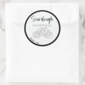 ソース生地プレッツェルラベル、自家製ソース生地パン ラウンドシール (バッグ)