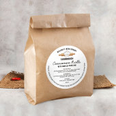 ソース生地ベーカリーコテージ法フードライセンスラベル ラウンドシール