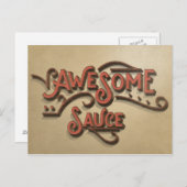 ソース素晴らしヴィンテージルック ポストカード (正面/裏面)