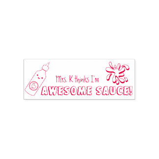 ソース素晴らし先生スタンプかわいい! セルフインキングスタンプ