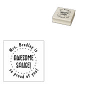 ソース素晴らし先生パーソナライズされた ラバースタンプ (押印)