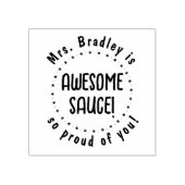 ソース素晴らし先生パーソナライズされた ラバースタンプ (インプリント)