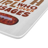 ソーセージが大好きな女の子だけ カッティングボード (角)