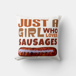 ソーセージが大好きな女の子だけ クッション