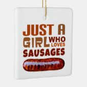 ソーセージが大好きな女の子だけ セラミックオーナメント (右)