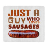 ソーセージが大好きな男だけ カッティングボード (正面)