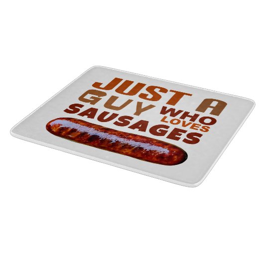 ソーセージが大好きな男だけ カッティングボード (角)