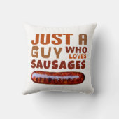 ソーセージが大好きな男だけ クッション (裏面)