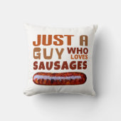 ソーセージが大好きな男だけ クッション (正面)