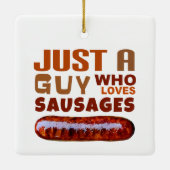 ソーセージが大好きな男だけ セラミックオーナメント (裏面)