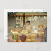 ソーセージとチーズ売り手 ポストカード (正面/裏面)