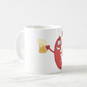 ソーセージとビール コーヒーマグカップ (正面左)