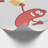 ソーセージとビール ラッピングペーパー (角)