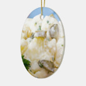 ソーセージとマスタードのポテトサラダ セラミックオーナメント (左)