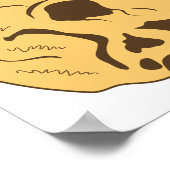 ソーセージと人間のスカルとバーベキューtikiモンスター ポスター (角)