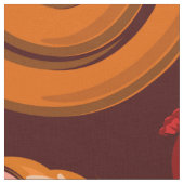 ソーセージと肉柄 ファブリック (クローズアップ)