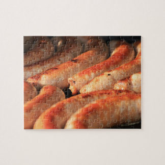 ソーセージのじゅーじゅーいう音のパズル ジグソーパズル