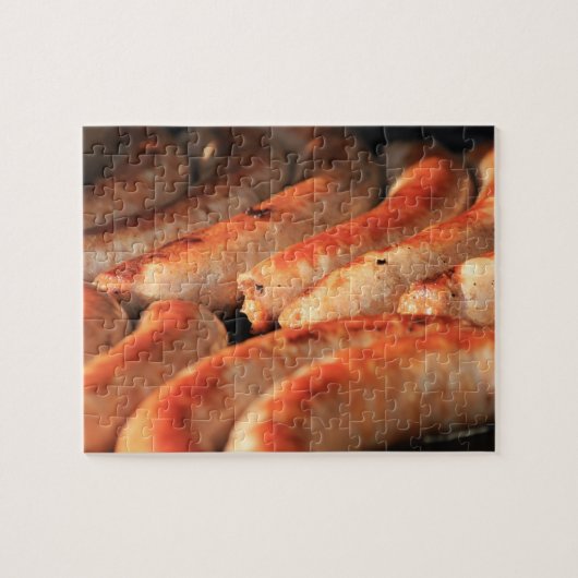 ソーセージのじゅーじゅーいう音のパズル ジグソーパズル (横)