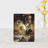 ソーセージのショッピング- カード (黄色い花)