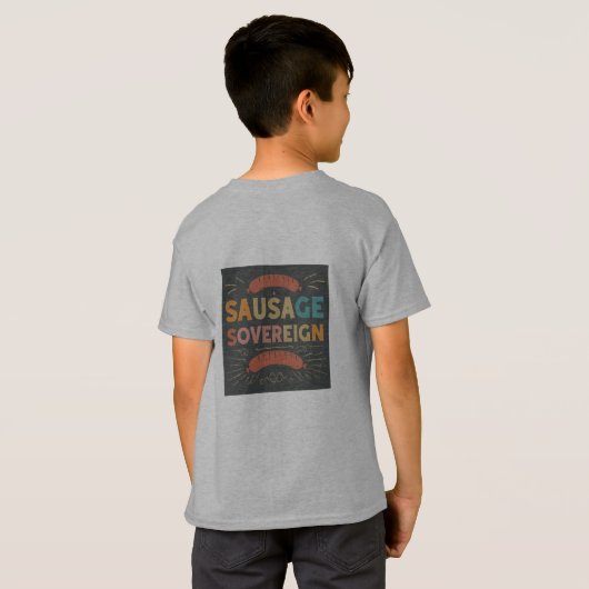 ソーセージのソース Tシャツ (裏面フル)