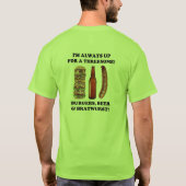 ソーセージのワイシャツ Tシャツ (裏面)