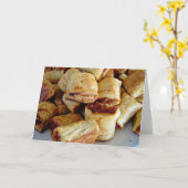 ソーセージの山転が カード (黄色い花)