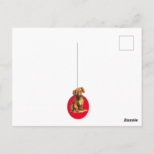 ソーセージの犬とポーソウルクリスマス!ポストカード ポストカード (裏面)