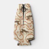 ソーセージの背景を持つラッキードッグ ボトルクーラー (裏面)