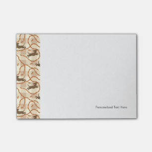 ソーセージの背景を持つラッキードッグ ポストイット